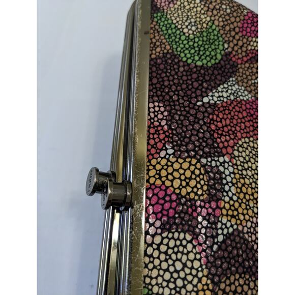 Hobo International Lauren Leather Clutch Fall Foliage Multi Color *READ - Picture 3 of 9